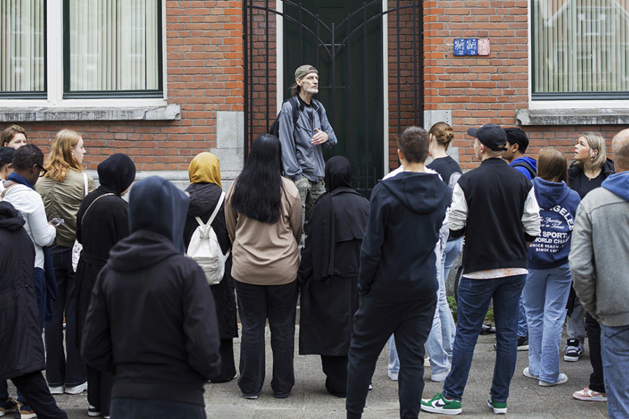 Groep studenten in Rotterdam